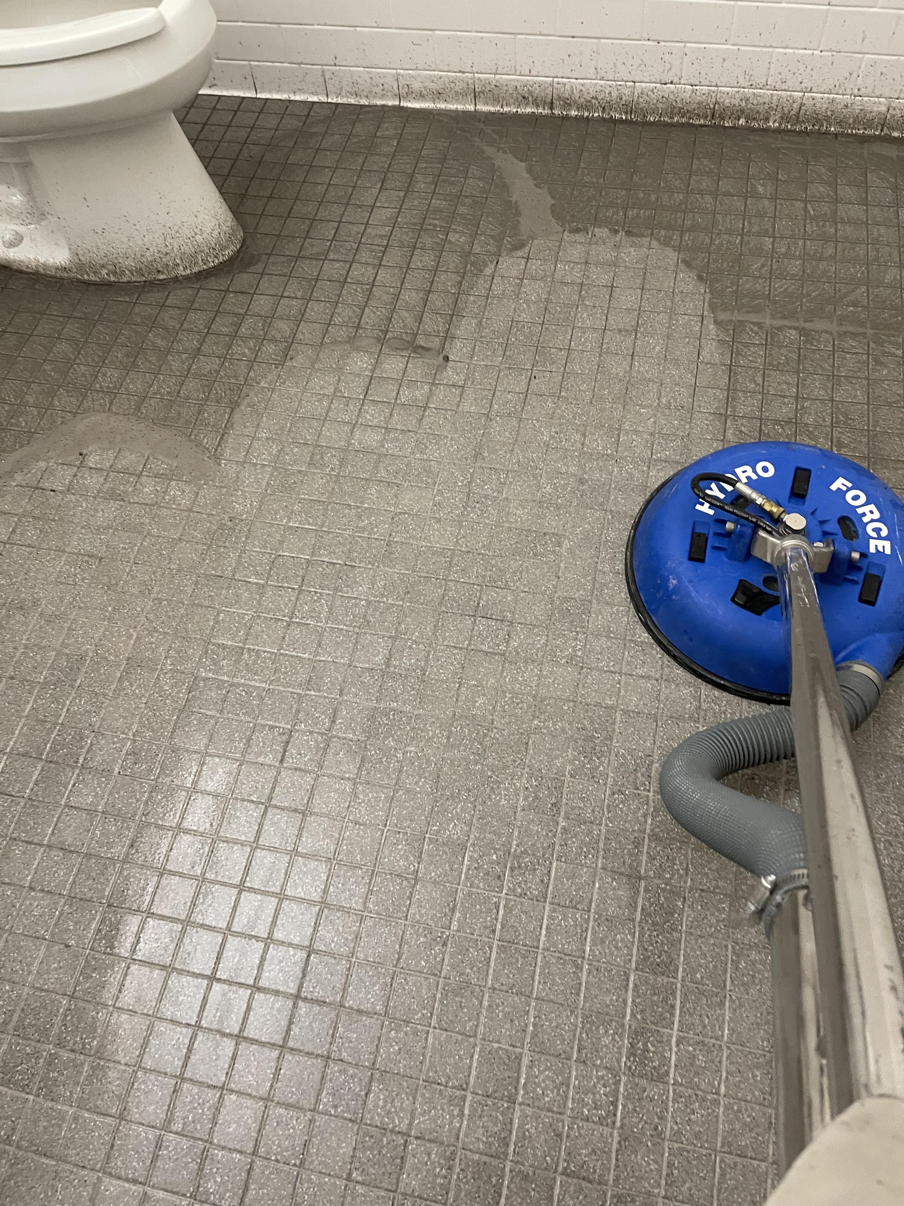 Pro Tech Cleaning Commercial bathroom tile and grout
