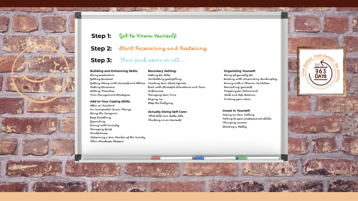 What courses are in the 365reset membership?