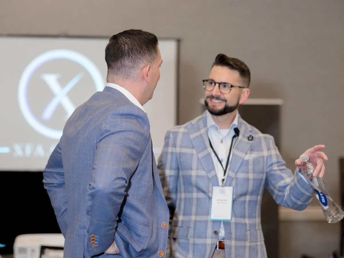 Jon Randall talking to one of his clients