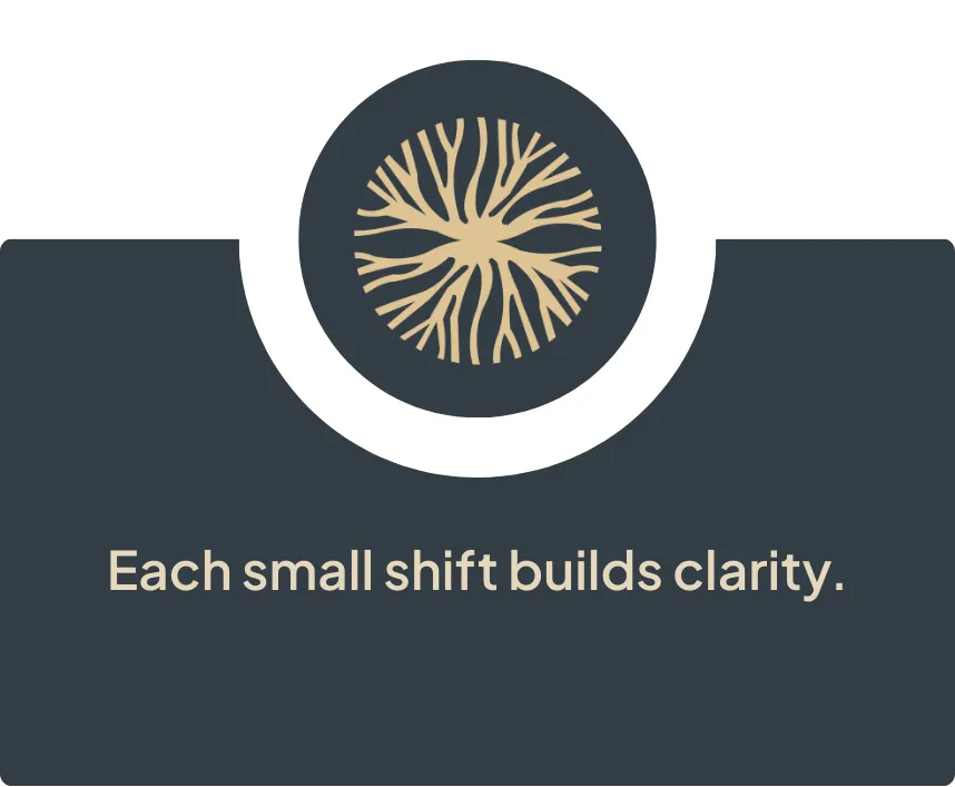 Each small shift builds clarity.’ Shows how consistent, incremental changes in habits and mindset help individuals gain focus, insight, and a clearer sense of purpose within the Life Unlimited framework.