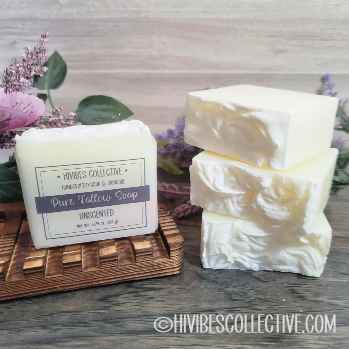 Image of Handcrafted Natural Unscented Soap