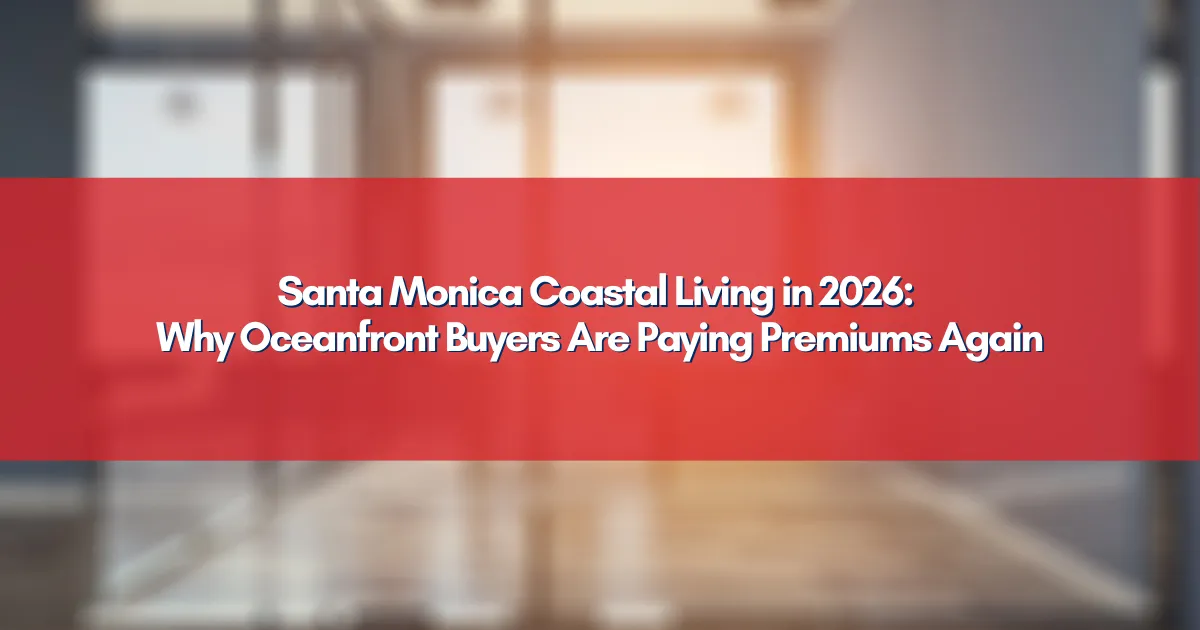 Santa Monica beachfront luxury property with ocean view sunset