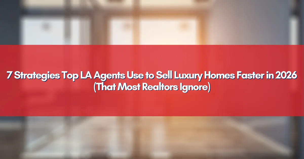 Modern luxury mansion prepared for real estate showing in Los Angeles