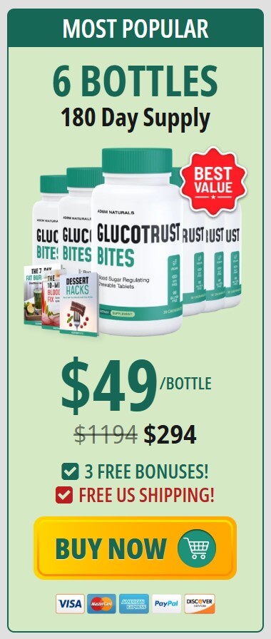 buy six GlucoTrust Bites