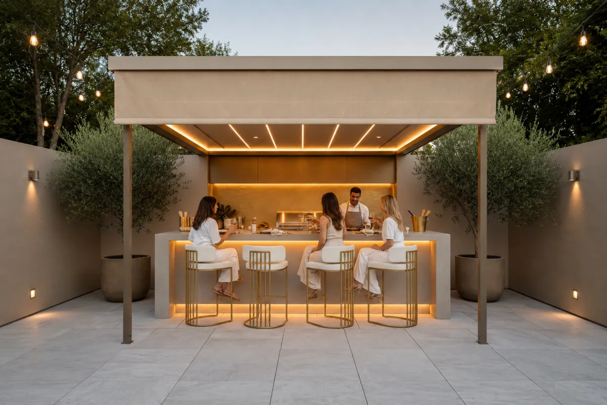 Kitchen and Bar Areas