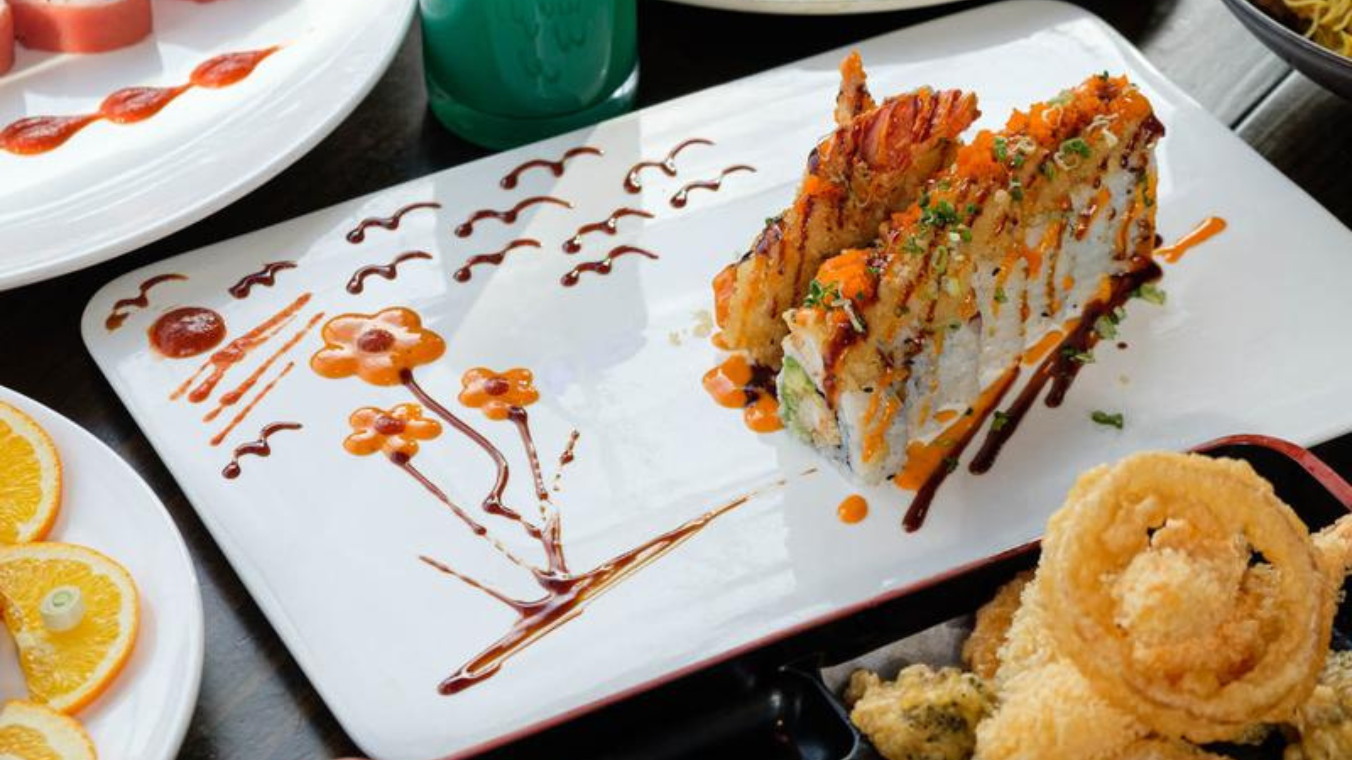 Cherry Sushi Bar in Lake Wylie, featuring fresh sushi, Asian fusion cuisine, and creative specialty rolls near The Palisades.