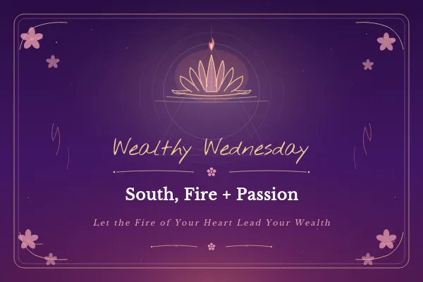 🌸 Wealthy Wednesday: South, Fire + Passion: Let the Fire of Your Heart Lead Your Wealth  🌸