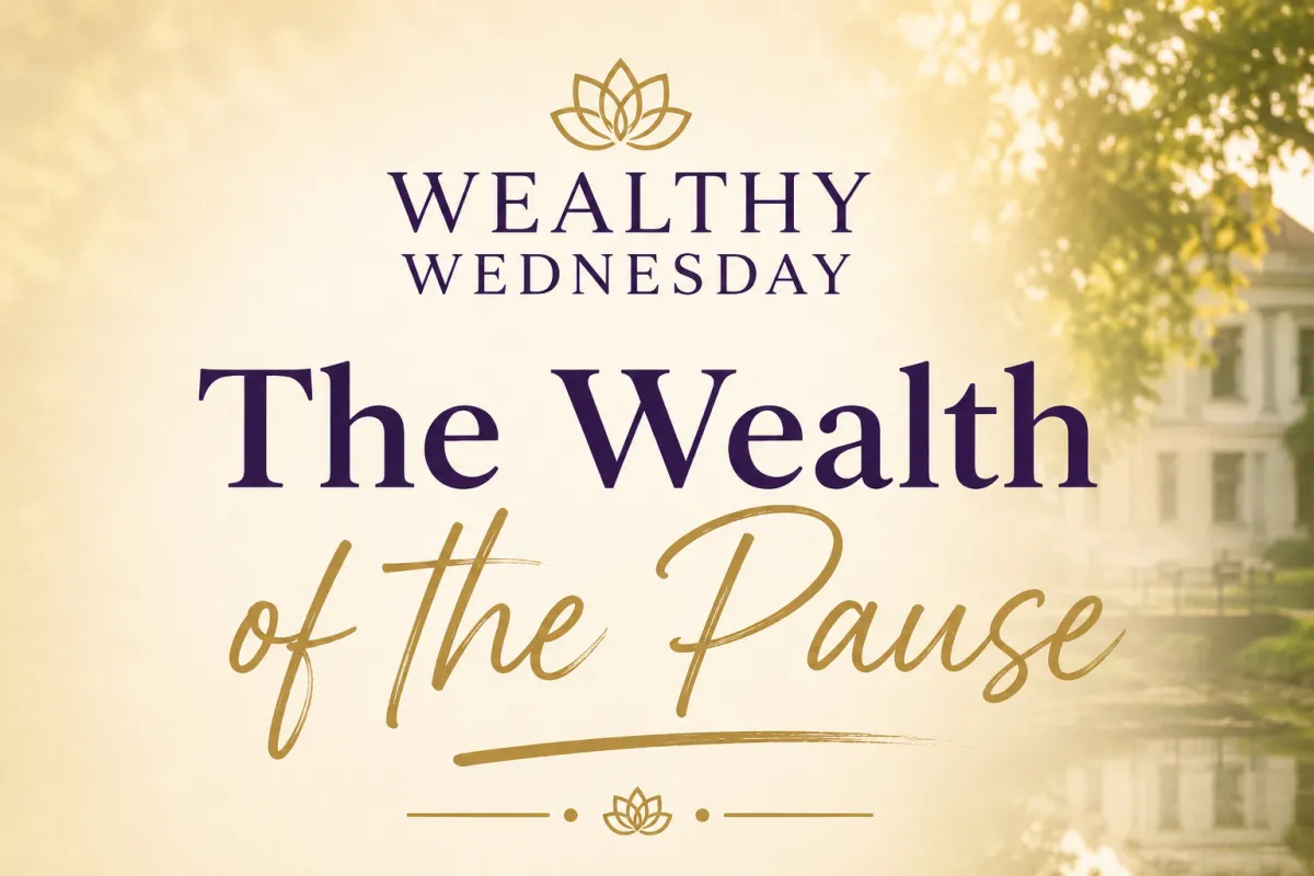 🌸 Wealthy Wednesday:  The Wealth of the Pause 🌸