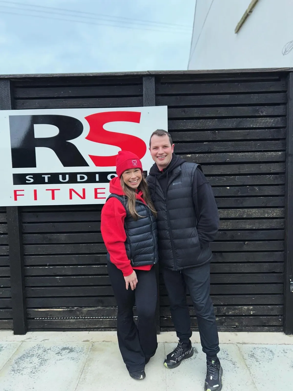 Dom and Ruby, owners of RS Fitness Studios inside their gym