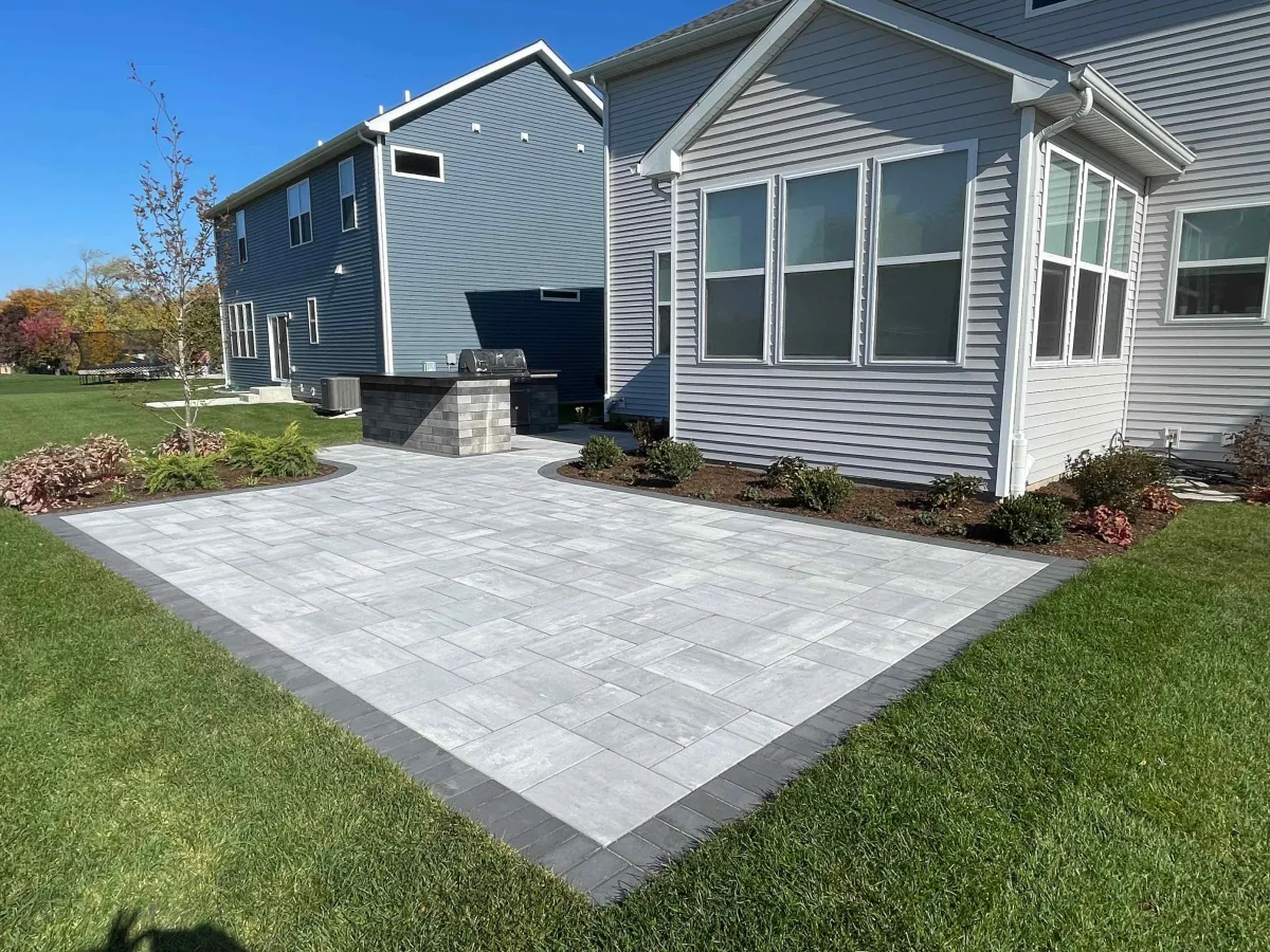 concrete paver patio installation addison il