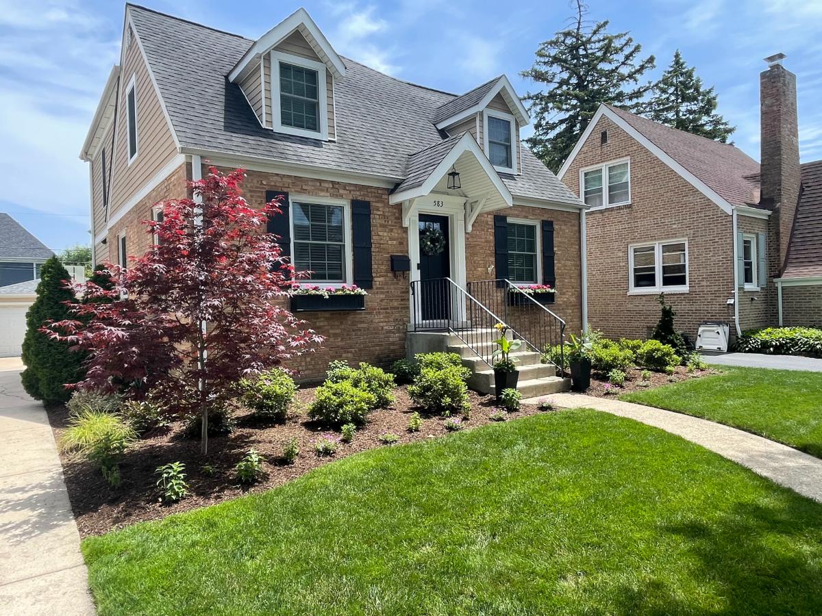 A Backyard Patio & Elmhurst Home Landscape Transformation