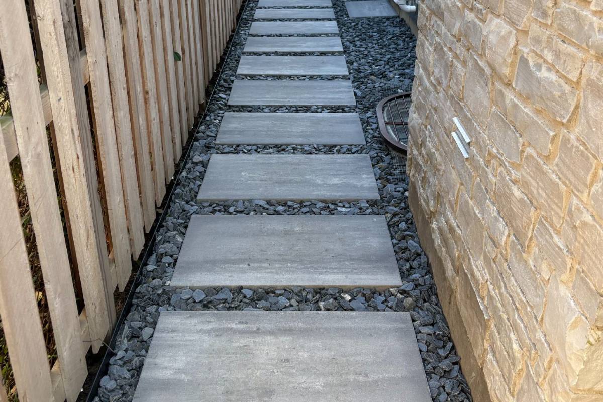 No More Muddy Side Yard: A Hardscape Walkway Solution in Elmhurst, IL | Ross & Jack's Landscaping