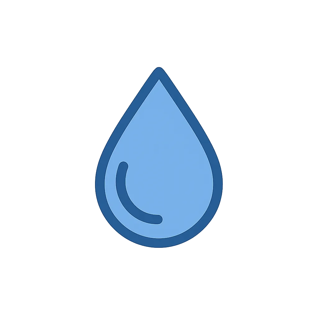 Raindrop icon from logo
