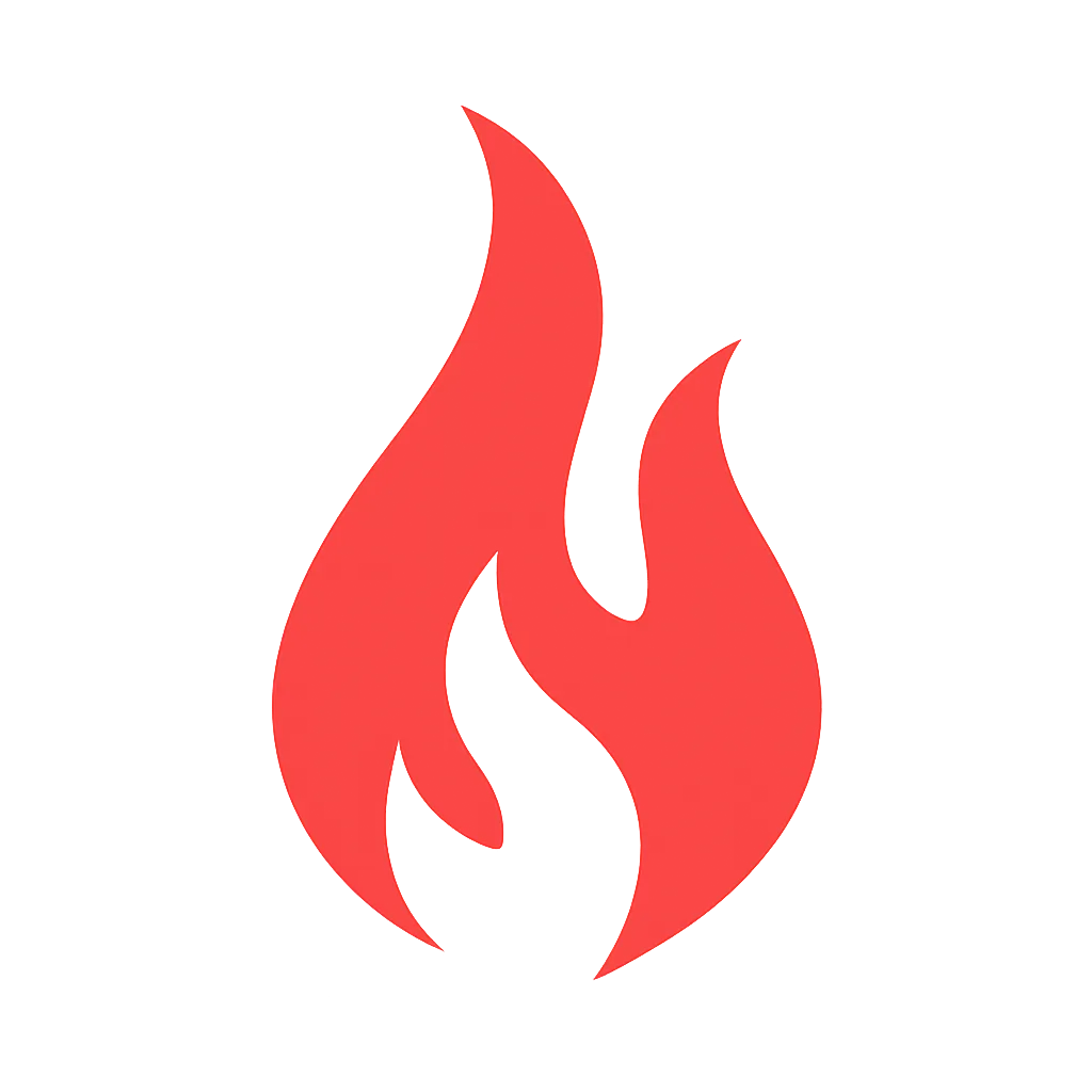 Fire icon from logo