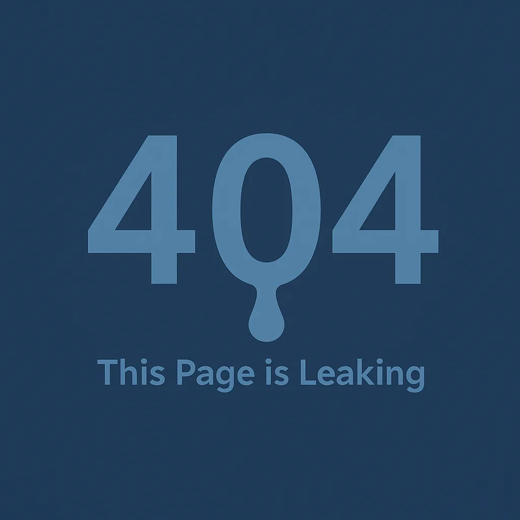 404 Error This Page is Leaking