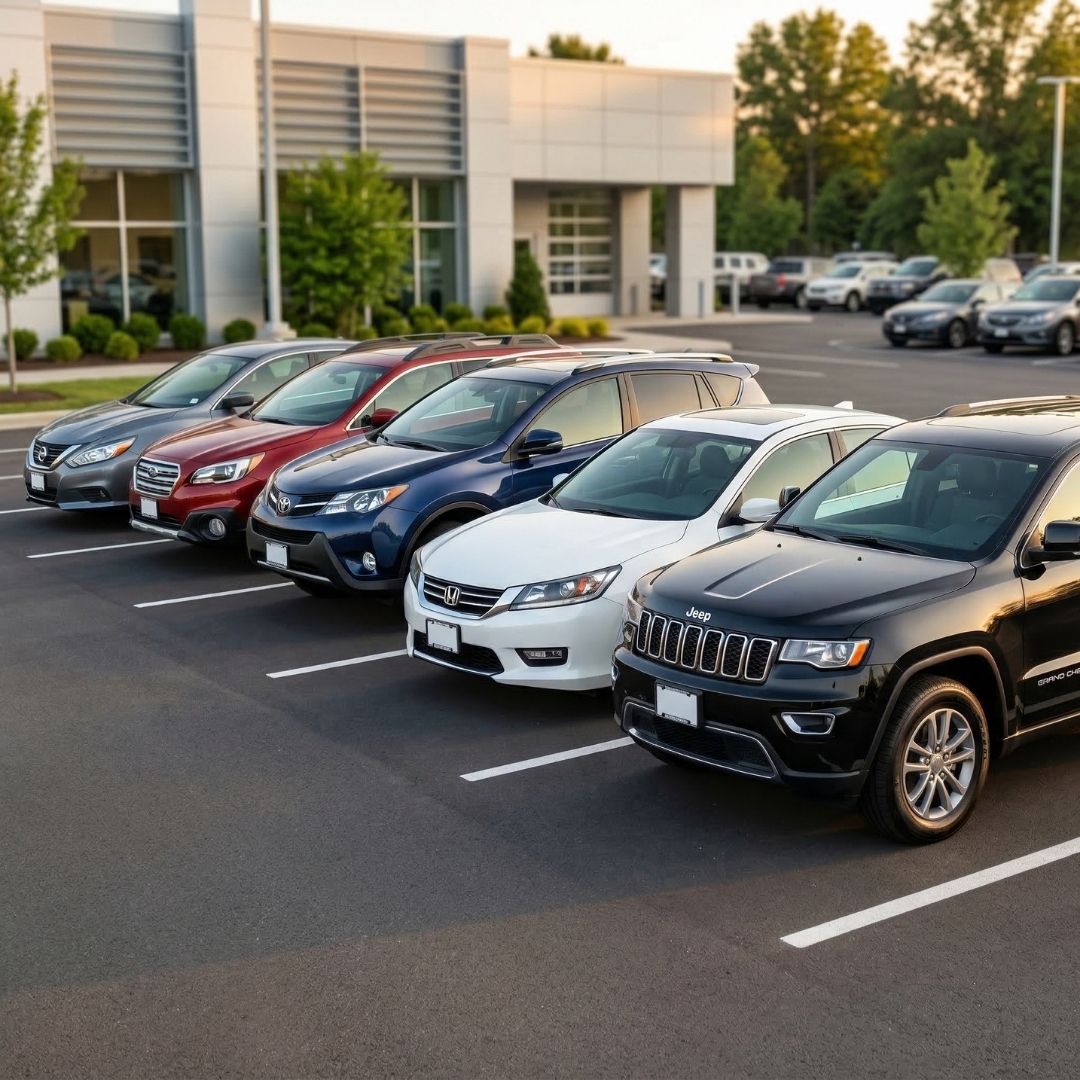 Lineup of Cars or Sale