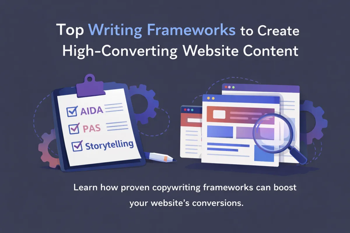 Top Writing Frameworks to Create High-Converting Website Content