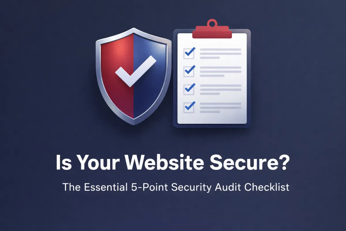 Is Your Website Secure? The Essential 5-Point Security Audit Checklist