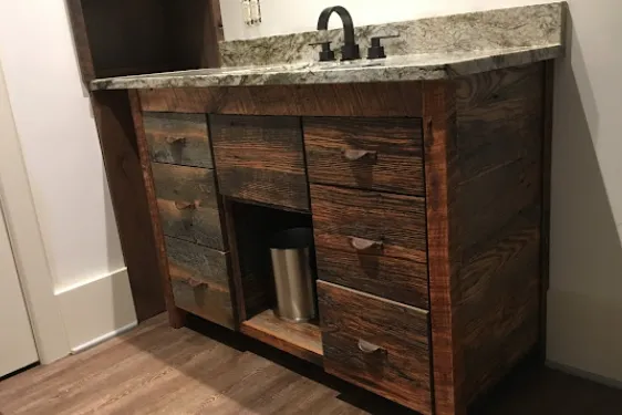 Professional cabinet installation process in residential home