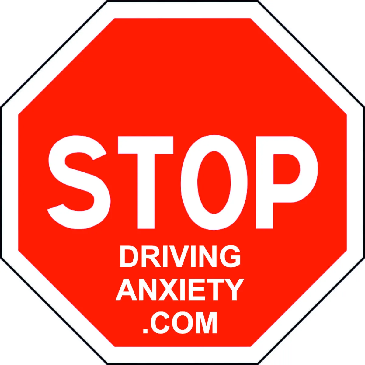 Stop Driving Anxiety therapist. Stop sign