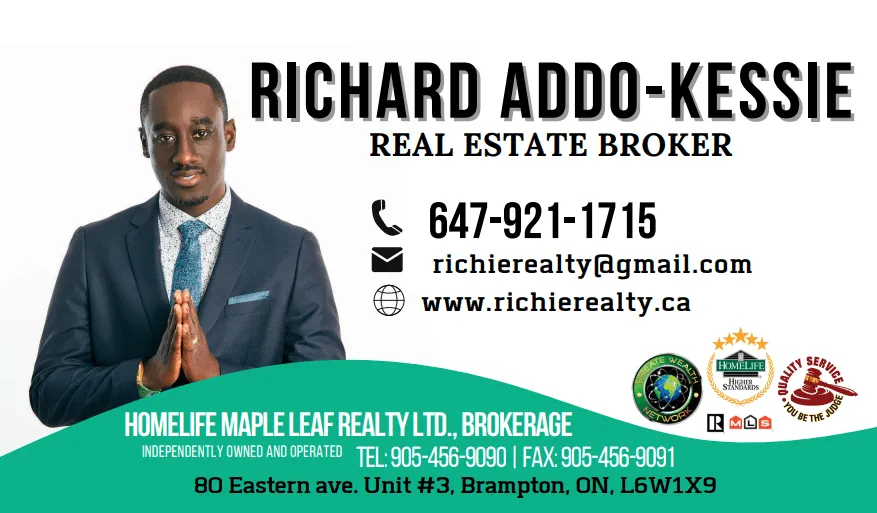 Richard Addo-Kessie | Real Estate Broker | Calling Card