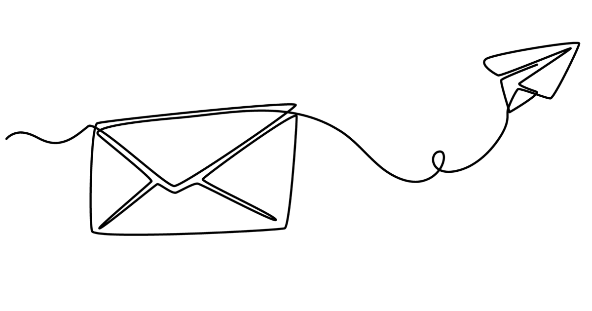 Line drawing of icons related to strategy