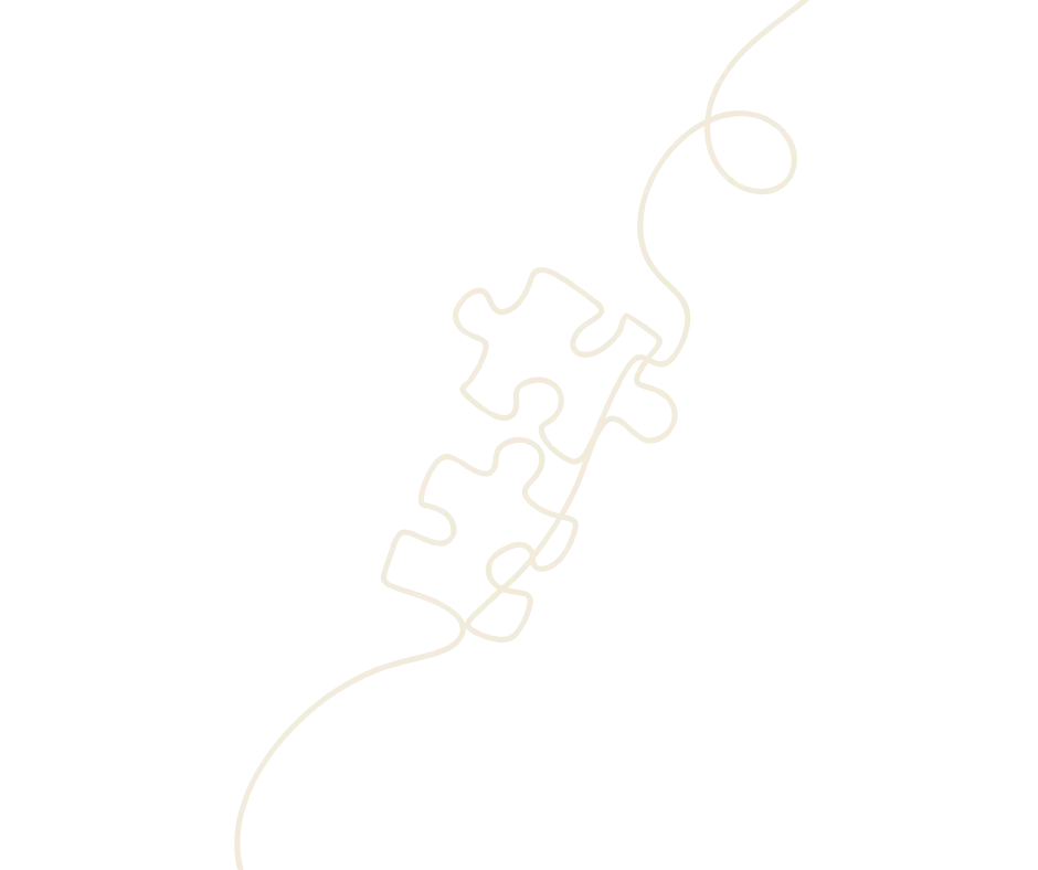 Line drawing of a jigsaw