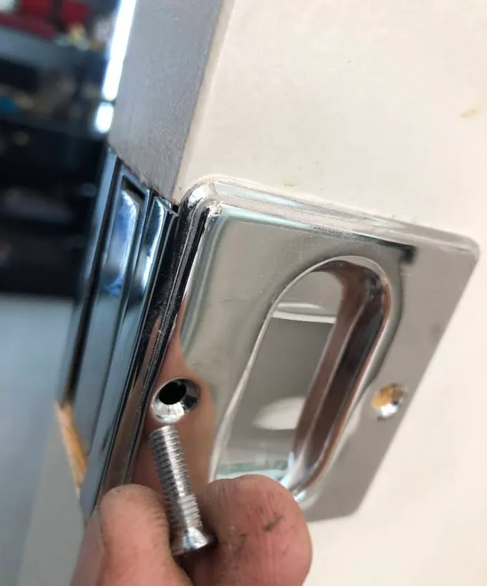 Installing a new door lock for home security