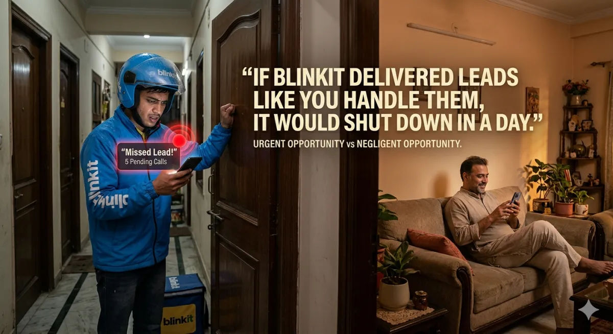 “If Blinkit Delivered Leads Like You Handle Them, It Would Shut Down in a Day."
