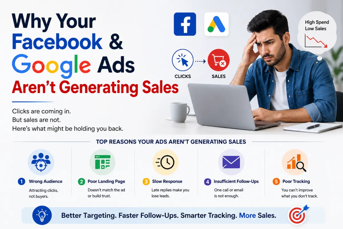 Why Your Facebook & Google Ads Aren't Generating Sales