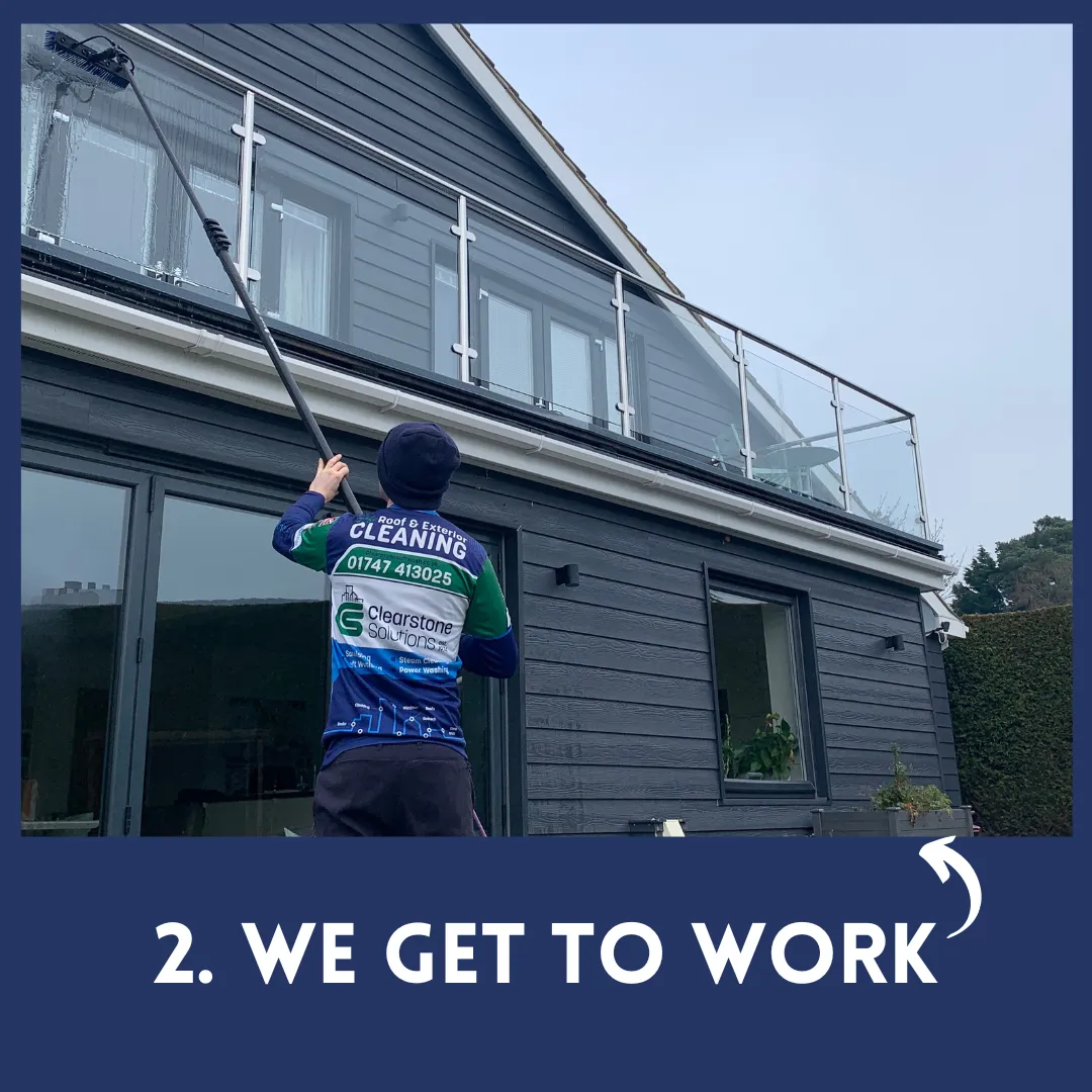 Pure Water Fed Pole Window Cleaning in Shaftesbury, Dorset. Serving Dorset, Somerset, Wiltshire and Hampshire.