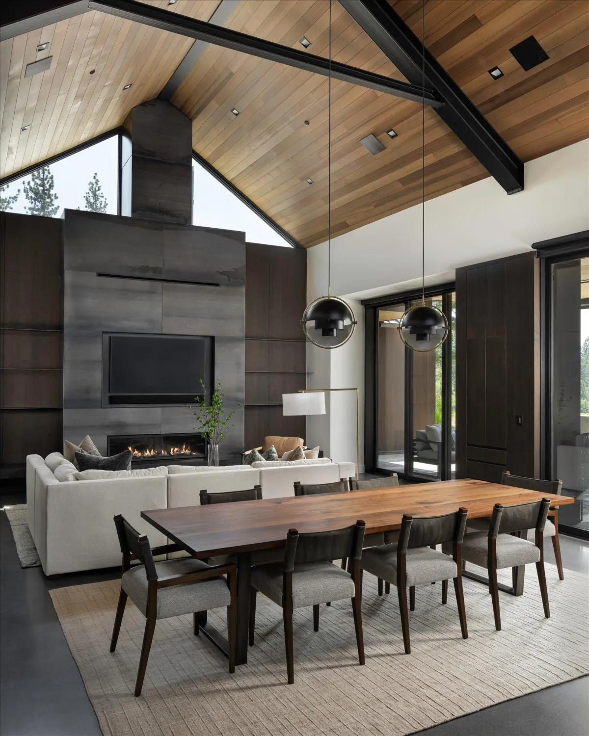 Interior Photography of Martis Camp Home living room - Brad Scott Visuals - Ryan Borman Architecture