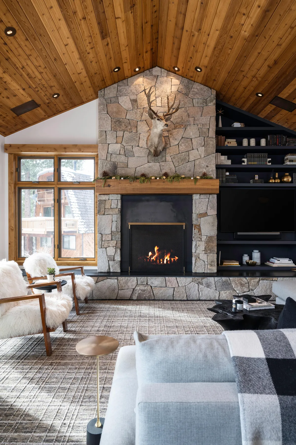 Olympic Valley Truckee mountain modern home designed by HSH interiors