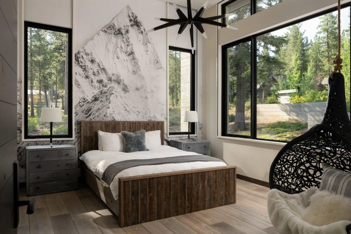 Interior Photography of Martis Camp Home Bedroom - Brad Scott Visuals