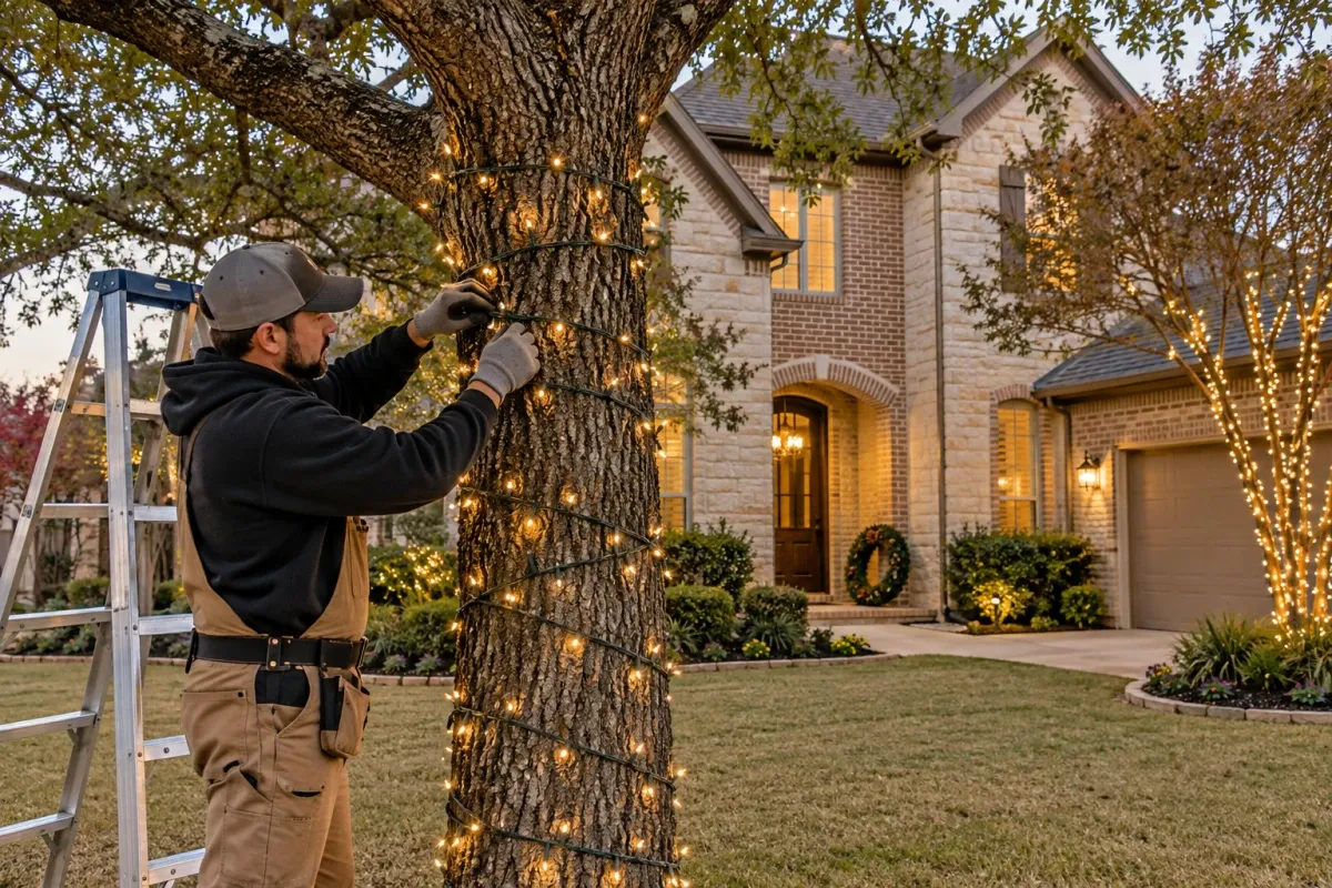 Fort Worth Christmas Tree and Wreath Lighting