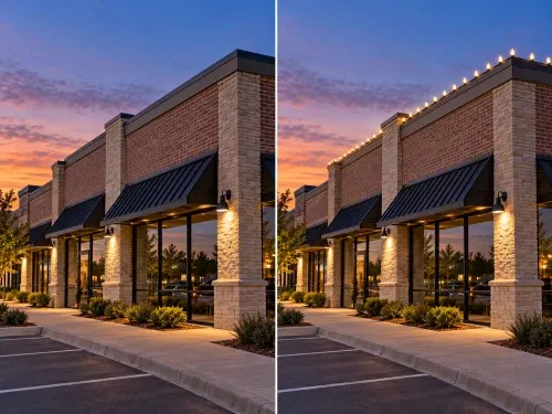 Commercial Christmas Lighting in Keller
