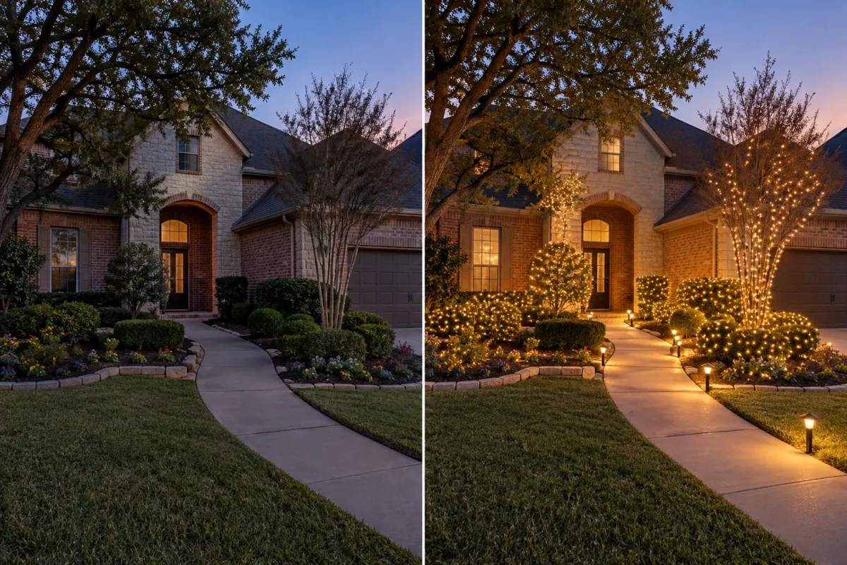 Landscape and Pathway Christmas Lights