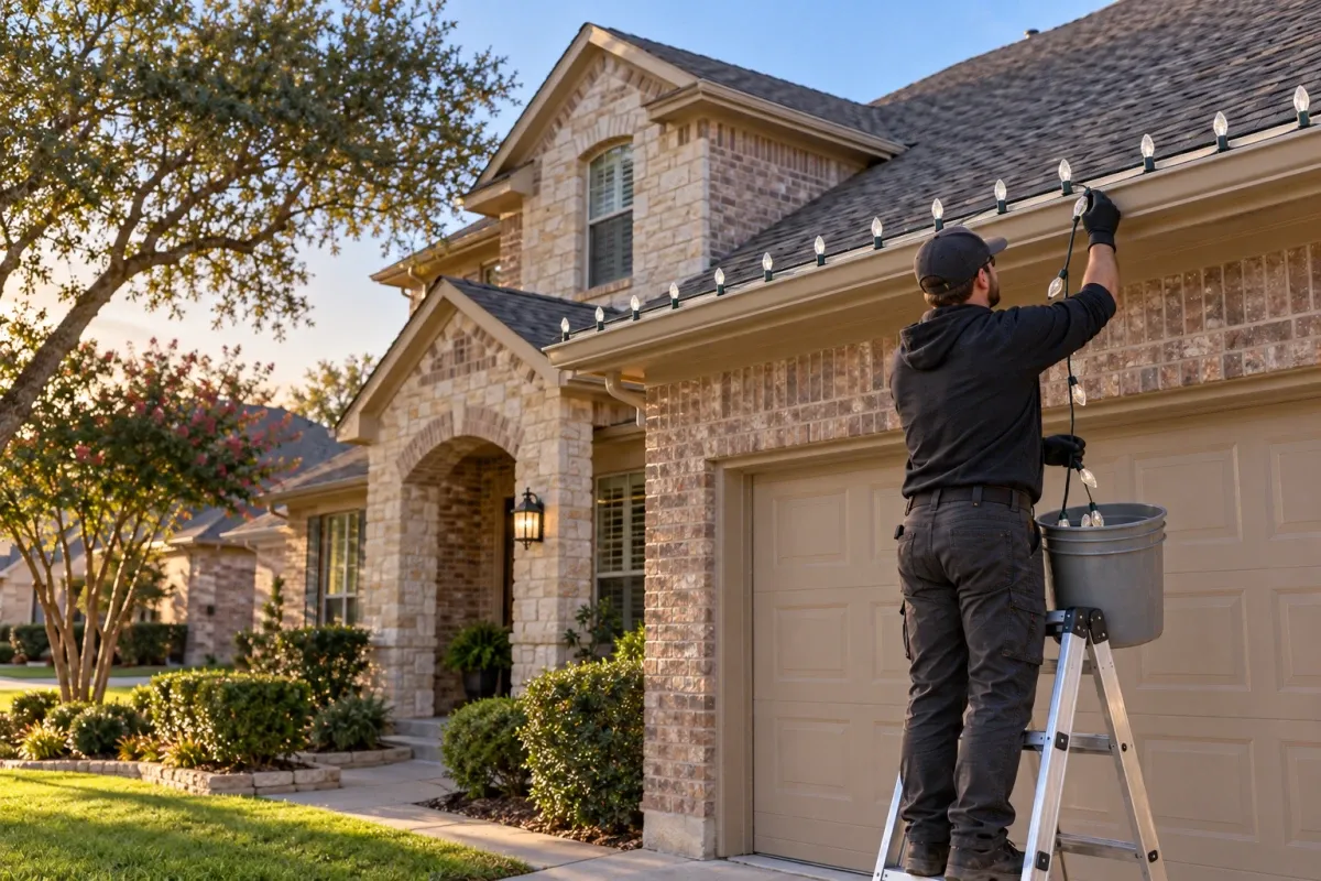 Fort Worth Christmas Light Removal and Storage