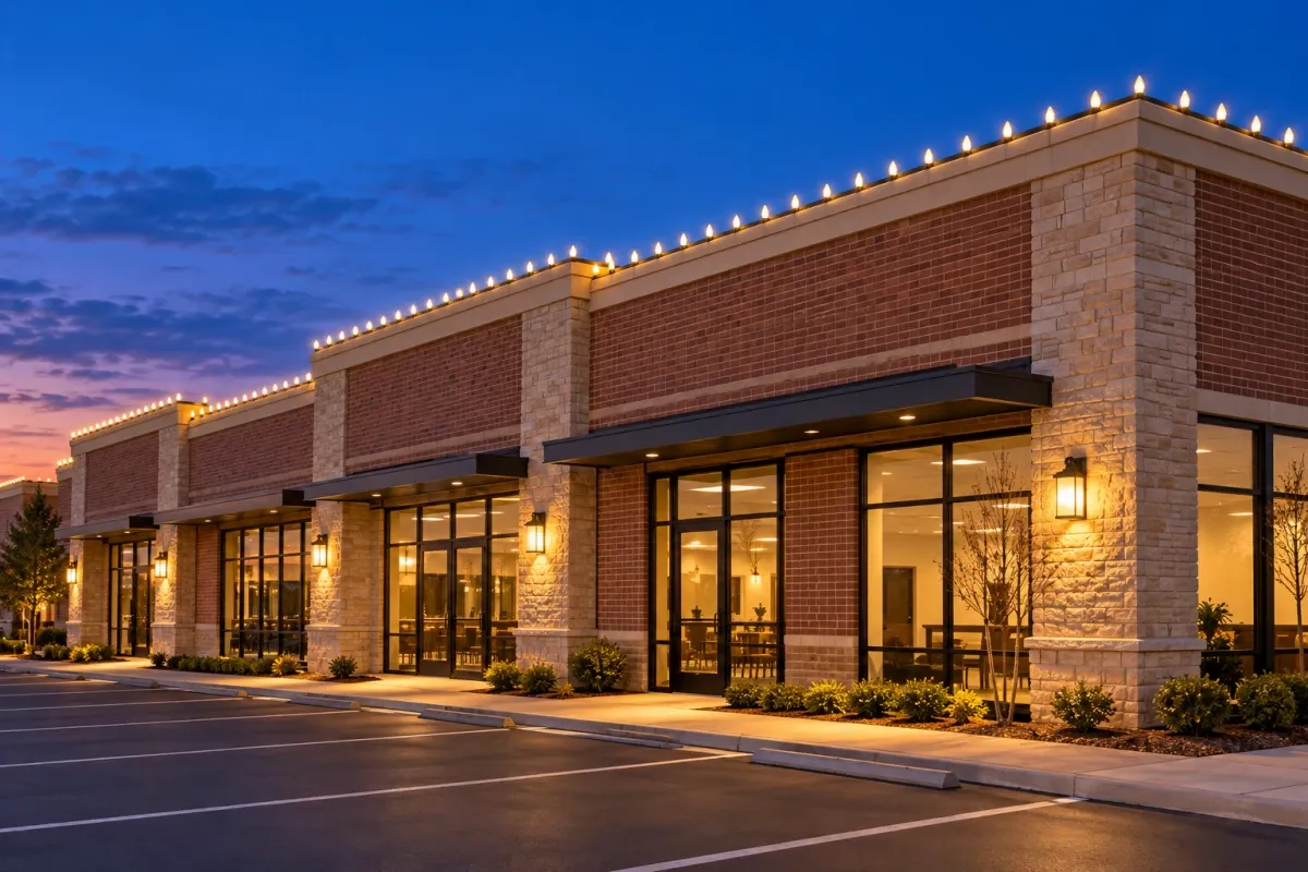 Keller Commercial Christmas Lighting