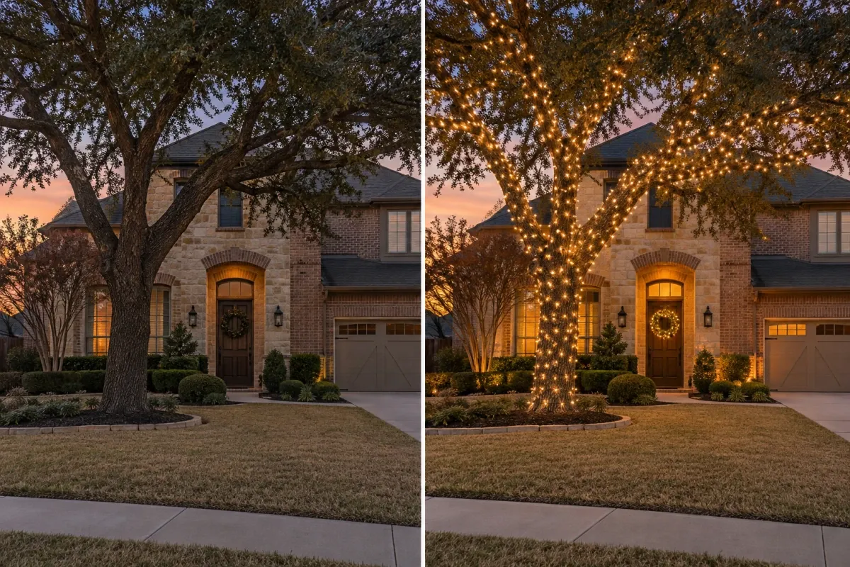 Christmas Tree and Wreath Lighting