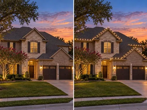Christmas Light Installation in Keller