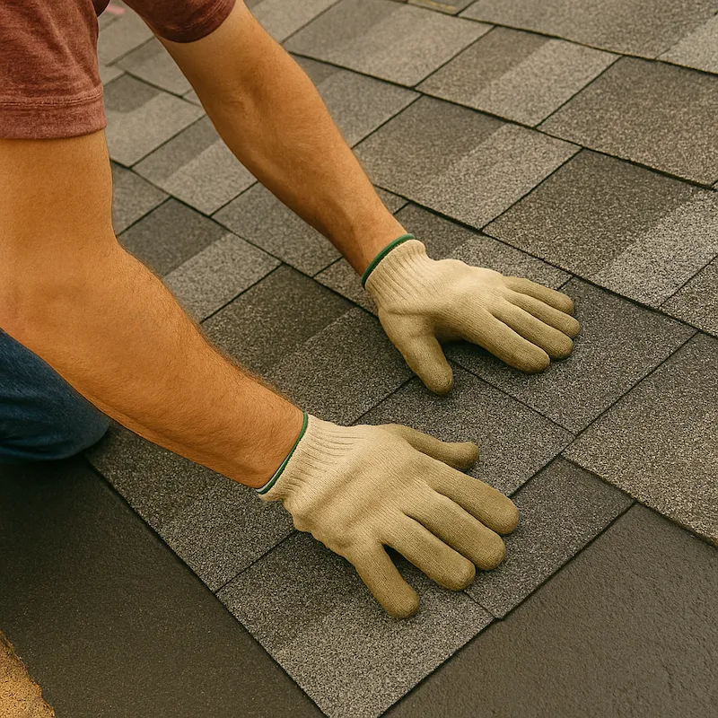 roof shingle installation