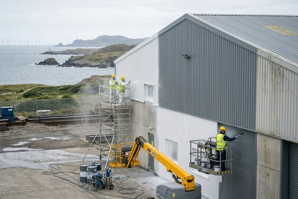 Industrial concrete repairs and joint sealing work in Anglesey