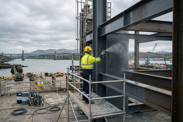 Industrial painting and protective coatings project in Anglesey