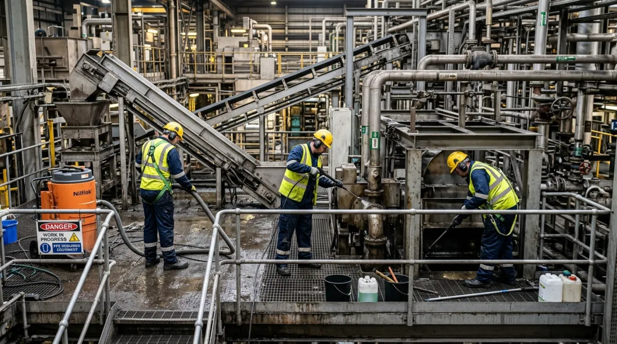 Industrial plant and machinery cleaning in Liverpool
