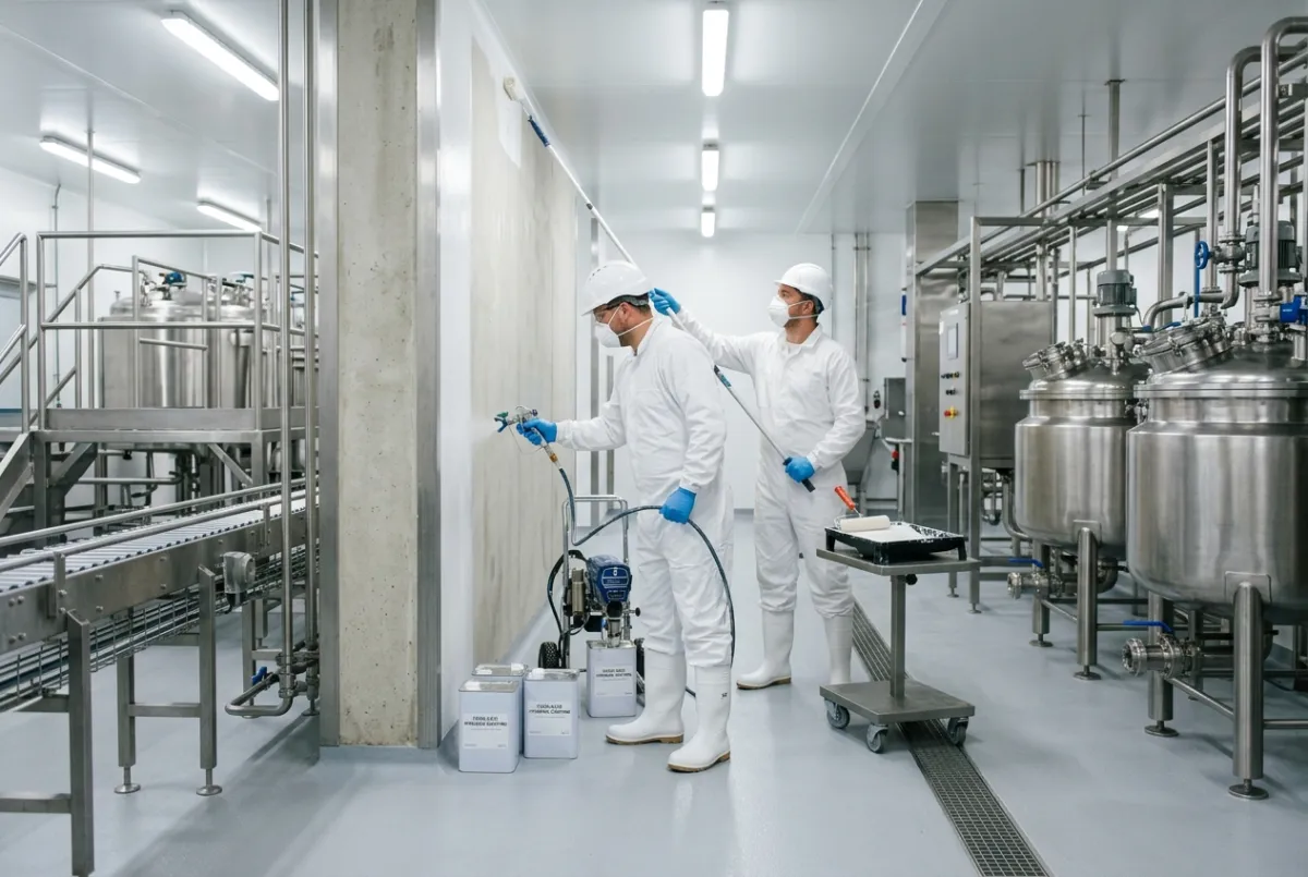 Industrial Painting for Food & Processing Facilities in North Wales
