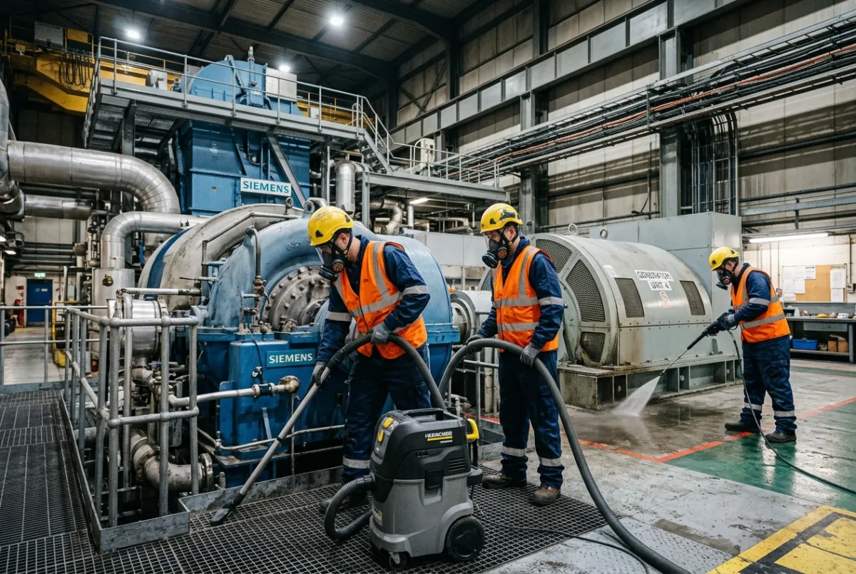 Industrial Cleaning for Power & Utilities Infrastructure on Merseyside