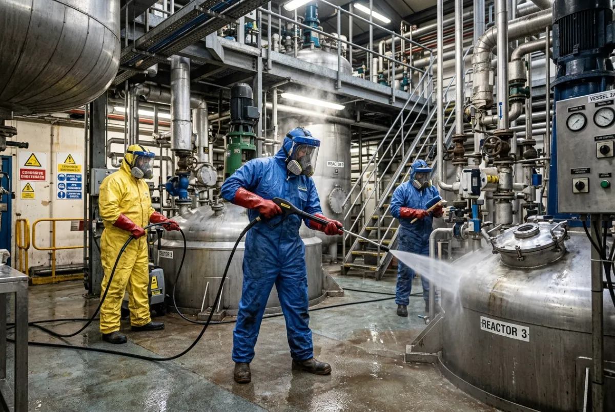 Industrial Cleaning for Chemical & Processing Sites in Liverpool