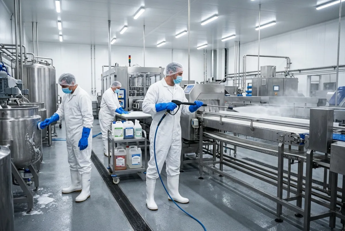 Industrial Cleaning for Food Manufacturing Plants on Merseyside