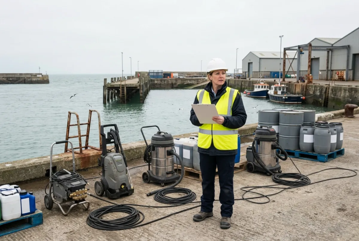 How to Prepare an Industrial Site for Coastal & Marine Cleaning in Anglesey